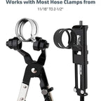 9PCS Hose Clamp Pliers, Long Reach Hose Clamp Tool Remover for Water Hose and Automotive Coolant Radiator Heater with Flexible Wire Long Reach Hose Clamp and Flat Band Pliers #Summervibes
